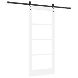 Porte coulissante avec quincaillerie 'ORKDAL'blanche 86x198,5 cm 