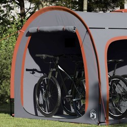 Tente de rangement pour vélos Gris et orange 218 x 156 x 180 cm 