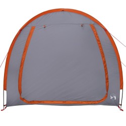 Tente de rangement pour vélos Gris et orange 218 x 156 x 180 cm 