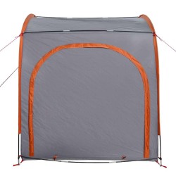 Tente de rangement pour vélos Gris et orange 218 x 156 x 180 cm 