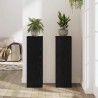 Supports de Plante 2 pcs Chêne Noir 25x25x80 cm Bois Ingénierie 
