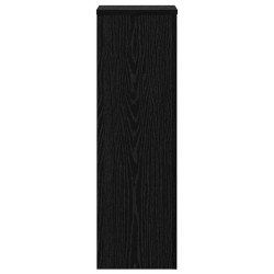 Supports de Plante 2 pcs Chêne Noir 25x25x80 cm Bois Ingénierie 