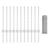 Set de Clôture de Jardin Set de 2 Acier galvanisé Grand Durable 