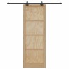 Porte Coulissante avec Quincaillerie 83x232 cm Bois Massif Pin 