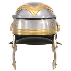 Casque de soldat romain antique pour GN Argenté Acier 