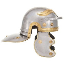 Casque de soldat romain antique pour GN Argenté Acier 