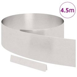 Bordure de jardin Argent 450 x 20 cm Acier inoxydable 