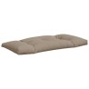 Coussins de palette lot de 3 taupe tissu 