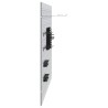 Tableaux Perforés 3 pcs avec 15 Accessoires Gris 50x80 cm Acier 