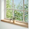 Appuis de fenêtre 2 pcs non traité 100x15x2cm bois chêne massif 