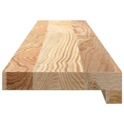 Appuis de fenêtre 2 pcs non traité 100x15x2cm bois chêne massif 