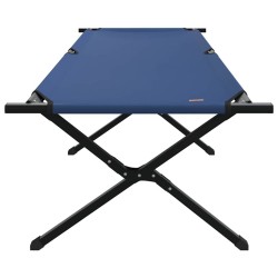 Lit de soleil pliable avec sac de transport bleu en tissu Oxford 600D 