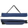 Lit de soleil pliable avec sac de transport bleu en tissu Oxford 600D 