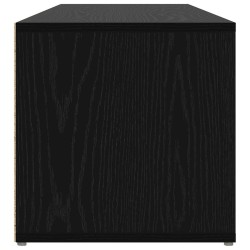 Banc de rangement pour chaussures Chêne noir 102 x 35 x 35 cm 