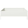 Lit surélevé de jardin blanc 100x100x33,5 cm acier 