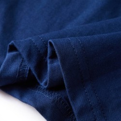 T-shirt enfants manches longues bleu marine 140 