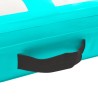 Tapis gonflable de gymnastique avec pompe 500x100x20cm PVC Vert 