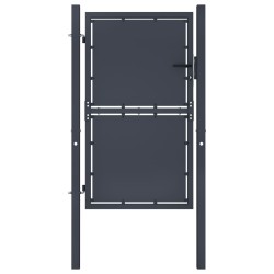 Portail de jardin Acier 100 x 125 cm Anthracite 