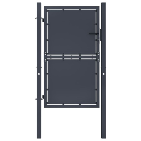 Portail de jardin Acier 100 x 125 cm Anthracite 