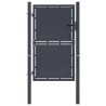 Portail de jardin Acier 100 x 125 cm Anthracite 