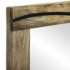Miroir de salle de bain en bois massif de mangue, 50 x 70 x 30 cm. 
