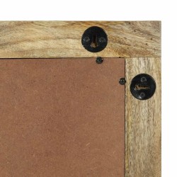 Miroir de salle de bain en bois massif de mangue, 50 x 70 x 30 cm. 