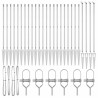 Pieux de clôture avec pointes, 26 pcs, Ø32 mm, 160 cm, en acier galvanisé 