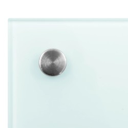  Dosseret de cuisine Blanc 100x50 cm Verre trempé 