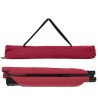 Lit de soleil pliable avec sac de transport rouge en tissu oxford 600D 