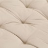 Coussin de plancher de palette Coton 120x40x7 cm Beige 