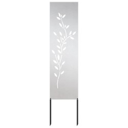 Panneau décoratif de jardin Argenté 32 x 140 cm 