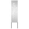 Panneau décoratif de jardin Argenté 32 x 140 cm 