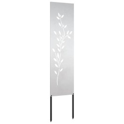Panneau décoratif de jardin Argenté 32 x 140 cm 