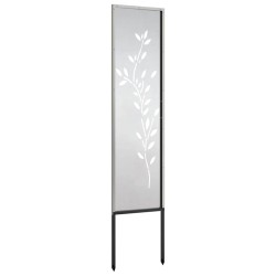 Panneau décoratif de jardin Argenté 32 x 140 cm 