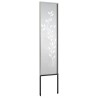 Panneau décoratif de jardin Argenté 32 x 140 cm 