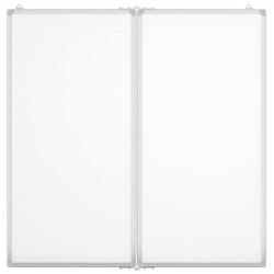 Tableau blanc magnétique pliable 100x100x1,7 cm aluminium 