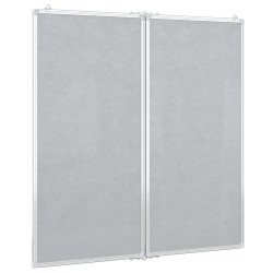 Tableau blanc magnétique pliable 100x100x1,7 cm aluminium 