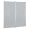 Tableau blanc magnétique pliable 100x100x1,7 cm aluminium 