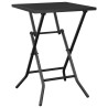 Table de jardin pliable anthracite 50x50x72 cm maille d'acier 