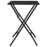 Table de jardin pliable anthracite 50x50x72 cm maille d'acier 