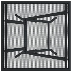 Table de jardin pliable anthracite 50x50x72 cm maille d'acier 