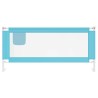 Barrière de sécurité de lit d'enfant Bleu 200x25 cm Tissu 