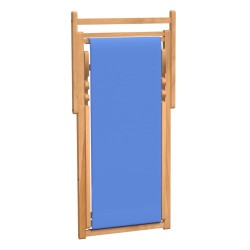 Chaise de terrasse Teck 56x105x96 cm Bleu 