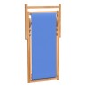 Chaise de terrasse Teck 56x105x96 cm Bleu 
