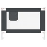 Barrière de sécurité de lit d'enfant Gris foncé 90x25 cm Tissu 