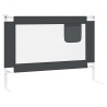 Barrière de sécurité de lit d'enfant Gris foncé 90x25 cm Tissu 