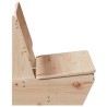 Chaise de jardin 60x64x70,5 cm bois de pin massif 