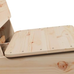 Chaise de jardin 60x64x70,5 cm bois de pin massif 