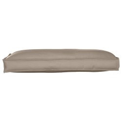 Coussin taupe pour siège/soutien lombaire 120x60x12 cm en tissu Oxford 