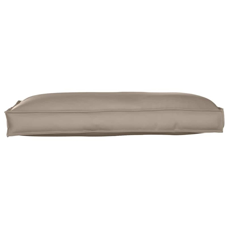 Coussin taupe pour siège/soutien lombaire 120x60x12 cm en tissu Oxford 